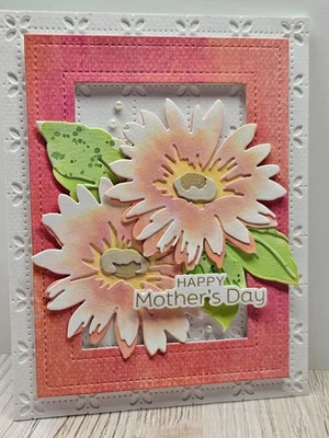 Handmade Greeting Card  ocbrandy Any Occasion mothers day daisy - Image 1 of 2