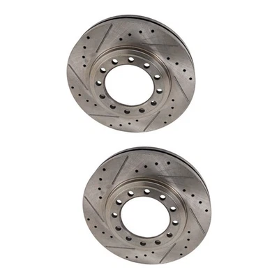 Par de discos de freno delanteros para GMC W3500 1997-2008 delantero del lado del conductor y del pasajero Foto 1 de 4