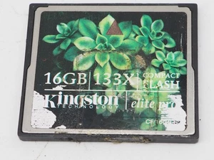 Kingston 16GB Elite Pro 133x Compact Flash card memory card fits DSLR camera - Picture 1 of 9