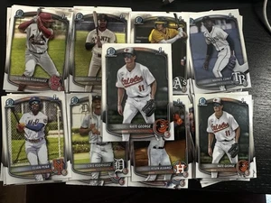 2025 Bowman Cromo Base Lotto 600+ Non Assortiti 1° Top Nomi Josuar Shotaro Alvarez - Foto 1 di 2