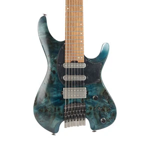 Ibanez Q547PB 7-String Electric Guitar - Cosmic Blue Low Gloss - Picture 1 of 9