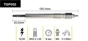 TRIDON GLOW PLUG TGP052 - Picture 1 of 1