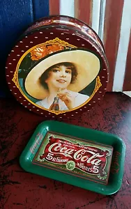 Getränk Coca Cola Tablett Gibson Girl Dose Konvolut - Bild 1 von 12