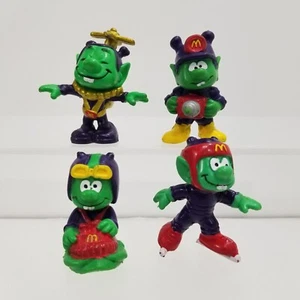 Figurines McDonalds : 1984 Happy Meal Astrosniks - perceuse, hélicoptère, course, patineur sur glace - Photo 1/13