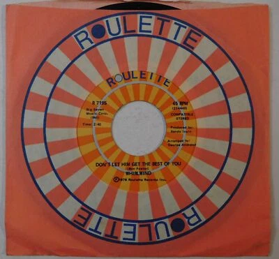 WHIRLWIND Don't Let Him Get The Best Of You ROULETTE 45 nice! northern soul - Image 1 of 4
