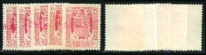 S0314(04)_2_LOTE DE 5 SELLOS ESPECIAL PARA FACTURAS RECIBOS 1939-45 GALVEZ 361 - Imagen 1 de 1