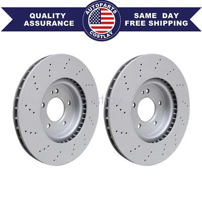 Se adapta a Mercedes Benz G63 463 AMG 2019-2023 4,0 L 2 piezas discos de freno traseros rotores Foto 1 de 4