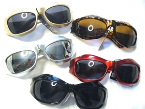Futuristic Sunglasses Women's Big Thick Fat Wrap- Around Men's Sunglasses BP0226 - Picture 1 of 18