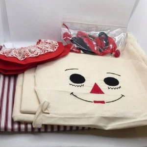 Raggedy Anne Soft Plush Rag Doll Sewing Project Includes Fabric and Lace Collar - Picture 1 of 10