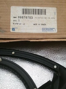 GM# 09870753 NOS Weatherstrip Driver Side Front Door 73-77 Malibu SS EL Camino  - Picture 1 of 4