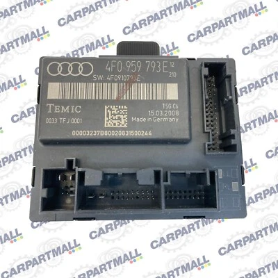 06-08 Audi A6 Quattro Front Left Driver Side Door Control Module 4F0-959-793-E - Image 1 of 4