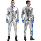 Combinaison homme Science Rompers fête Catsuit Pilote Coverall Gym Body Fit Slim