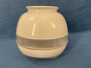 1950s-60s Mid-Century Overhead Glass Light Globe Textured Cover Shade MCM 6.5" - Picture 1 of 7