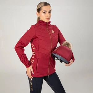 Cubierta de sombrero de montar Shires Aubrion Team roja | talla única AW24 ecuestre - Imagen 1 de 2