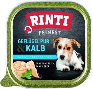 Rinti Feinest Geflügel Pur & Kalb 11x 150g Hundefutter nass - Bild 1 von 1