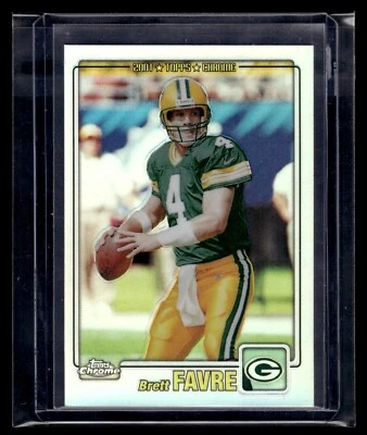 2001 Topps Chrome Refractor #46 Brett Favre Packers /999 HOF - Image 1 of 2
