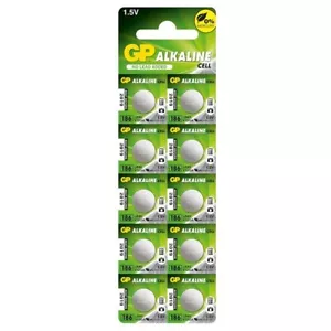 GP 186 LR43 Button Cell Batteries 1.5V Alkaline Consistent Energy Supply - Picture 1 of 5