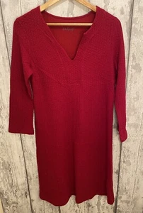Backstage Womens Red Cotton Blend Long Dress Size UK 12 MED 40 - Picture 1 of 12