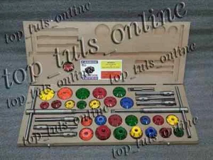 40x VALVE SEAT CUTTER TOOL KIT CARBIDE TIPPED TOYOTA,NISSAN,DATSUN,MITSUBISHI - Picture 1 of 10