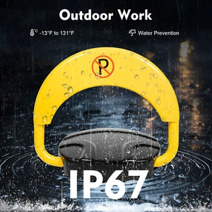 Car Parking Lock Barrier Automatic Remote Control Parking Spot Lock Waterproof - Foto 1 di 24