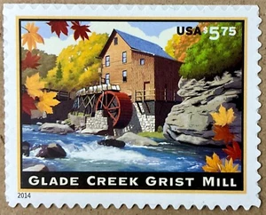 4927 GLADE CREEK GRIST MILL priority Mail VF/MNH FV $5.75 2014 - Picture 1 of 2