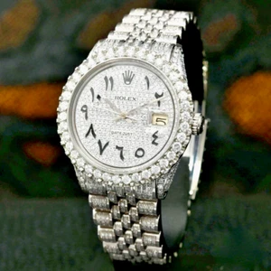 Authentic 36mm Rolex Iced Bust Down Roman Dial & Oyster Band Box And Appraisal - Picture 1 of 10