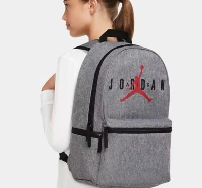 Nike🌿 Air Jordan Large Carbon Heather Backpack 9A0462 GEH - Image 1 of 4