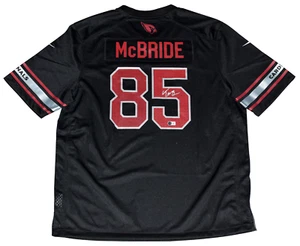TREY McBRIDE HANDSIGNIERTES ARIZONA CARDINALS #85 SCHWARZ NIKE TRIKOT BECKETT - Bild 1 von 2