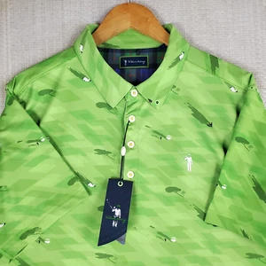 WILLIAM MURRAY NEW $88 Size Large Mens Long Shadows Polo Shirt Performance Golf - Picture 1 of 24