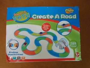 FLIPO TOYS Bend-A Path Create A Road Car Track 289 Pieces - w/2 SUV's New in Box - Picture 1 of 2