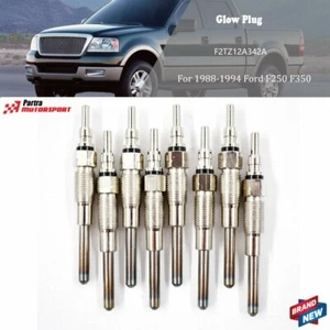 8 pcs Glow Plug Fit For 1988-1994 Ford F250 F350 IDI 7.3L F2TZ12A342A - Picture 1 of 7