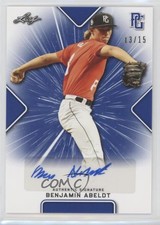 2021 Leaf Perfect Game National Showcase Blue /15 Benjamin Abeldt #BA-BA1 Auto