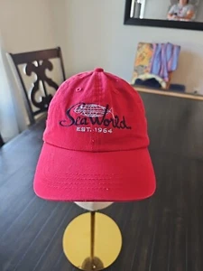 Vintage Sea World EST 1964 Old Logo Youth Strap Back Hat - Picture 1 of 9