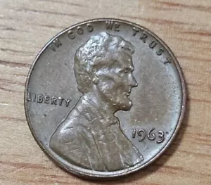 1963 Lincoln Memorial Penny No Mint Mark STRIKE ERROR RARE - Picture 1 of 3