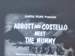 ABBOTT & COSTELLO MEET THE MUMMY 1955 STANDARD 8 S/W SOUND CINE 8MM FILM 200FT - Bild 1 von 13