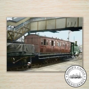 Tarjeta del día del padre de papá - Tren de vapor y vagón de colección en la estación de tren 1931 - Imagen 1 de 8