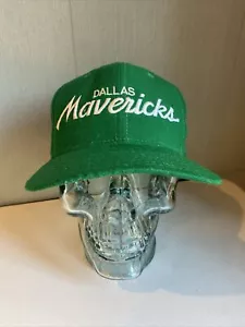 Vintage Dallas Mavericks Sports Specialties Coach Cap Script Snapback Wolle * Mängel - Bild 1 von 17