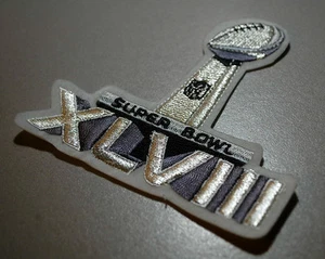 NFL Super Bowl Xlviii Superbowl Sb 48 Trikot Silber Metallisch Zum Aufbügeln - Bild 1 von 12