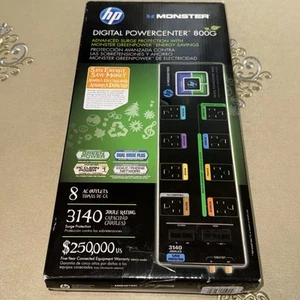 Monster HP PowerCenter 800G grüne Steckdosenleiste, unbenutzt Open Box - Bild 1 von 8