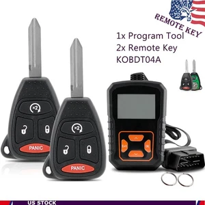 2 para Dodge Ram 1500 2500 3500 2007 2008 2009 mando a distancia llavero + herramienta de programador - Imagen 1 de 8