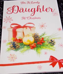 Tarjeta de Navidad para una hija encantadora. (R58). - Imagen 1 de 3