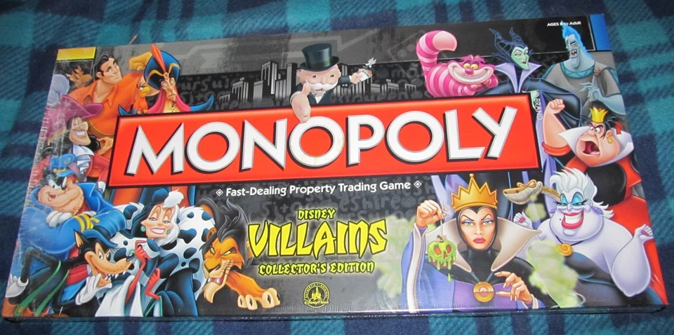 2008 Disney Villains Monopoly Game by Parker Brothers Brand New SEALED - Image 1 of 3