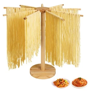 Pasta Drying Rack,Wood Pasta Drying Rack Collapsible for Homemade Fresh Pasta... - Picture 1 of 8