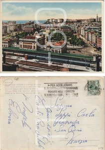 GENOVA - PIAZZA DELLA VITTORIA E STAZIONE BRIGNOLE 1953 TARGHETTA - Imagen 1 de 1