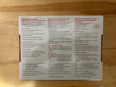 US Robotics 56K USB Controller Dial-Up External Fax Model 5637 - Image 1 of 2