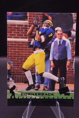 Press Pass 1998 - Charles Woodson #3 (RC) lámina azul Foto 1 de 3