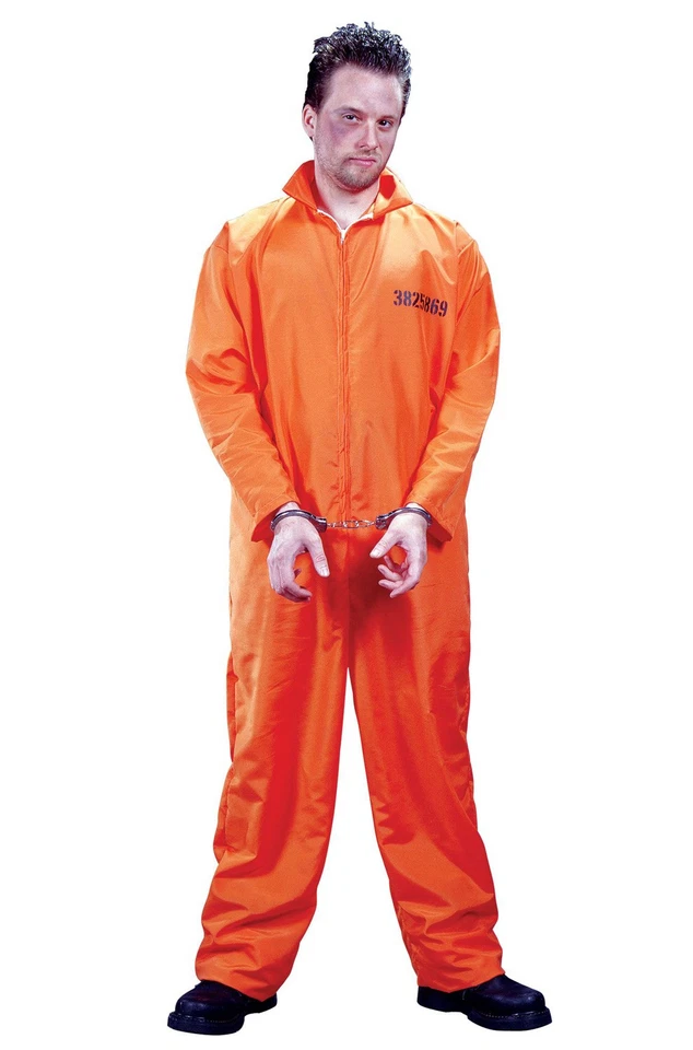 Brand New Prisoner Convict Jail Got Busted Penitentiary Adult Costume - Image 1 of 1