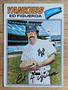 1977 Topps #195 Ed Figueroa (VG) - Picture 1 of 2