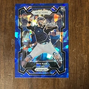 2024 Panini Prizm Ben Rice Blue Cracked Ice RC, New York Yankees - Bild 1 von 2