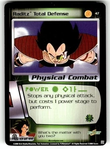 2000 Score Dragon Ball Z Saiyan Saga Card #47 Raditz Total Defense - Picture 1 of 4